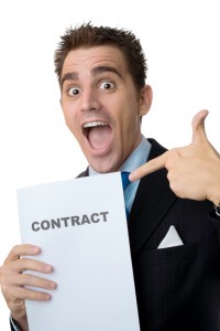 Realtor with a contract 